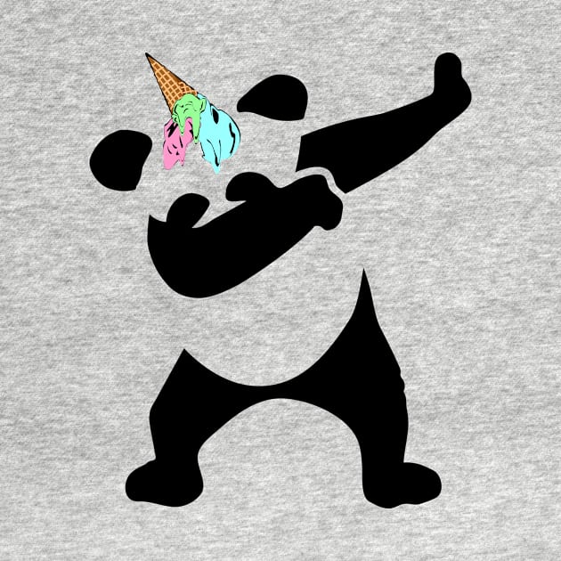 Dabbing Panda Ice Cream Unicorn Funny Pandicorn by Xeire